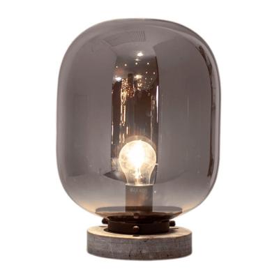 Tafellamp modern 'Leola' By Rydens E27 fitting rookglas 31 cm