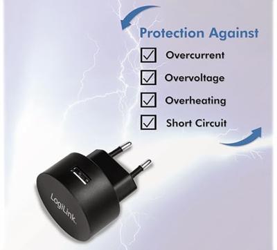 LogiLink LogiLink USB wall charger - Netzteil - 10.5 Watt - 2.1 A (USB) USB-oplader 10.5 W 1x USB-A Zwart Binnen LogiLink LogiLink USB wall charger - Netzteil - 10.5 Watt - 2.1 A (USB) USB-oplader 10.5 W 1x USB-A Zwart Binnen