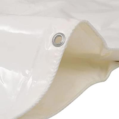 Dekzeil 650 g/m 4x4 m wit