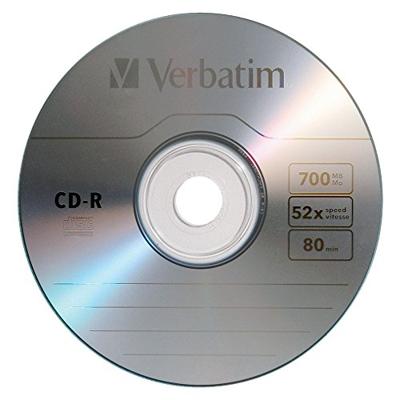 Verbatim Standaard 120mm CD-R Media 700 MB 50 - CD-RW CD-RW (CD-R, 700MB, 50-80 min, 52x, taartbox)