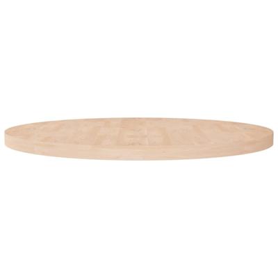 Tafelblad rond Ø90x4 cm onbehandeld massief eikenhout
