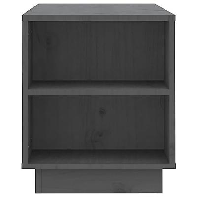 Tv-meubel 110x35x40,5 cm massief grenenhout grijs