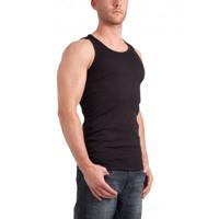 Garage Singlet Semi bodyfit Black (art 0401) - thumbnail