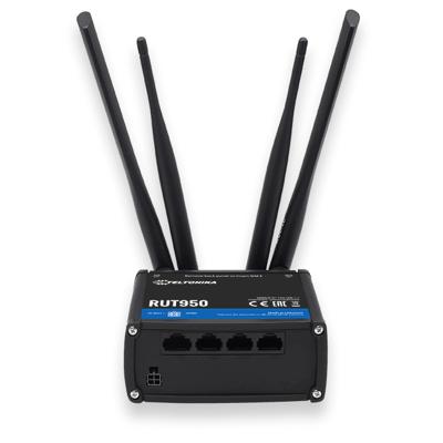 Teltonika RUT950 draadloze router Single-band (2.4 GHz) Fast Ethernet 3G 4G Zwart
