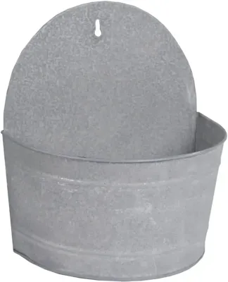 Muurhanger oud zink l25b15h28cm