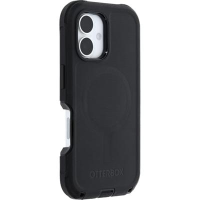 Otterbox Defender Backcover Apple iPhone 16 Zwart MagSafe compatible, Stootbestendig