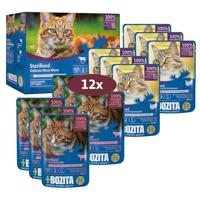 Bozita Indoor & Sterilised vlees stukjes in gelei multipack natvoer kat 24 x 85 g - thumbnail