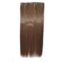 18 # Naadloze pruik met vijf clips uit één stuk Lange rechte pruik - thumbnail