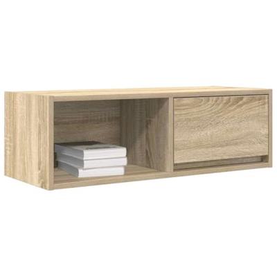 Tv-meubels 2 st 80x31x25,5 cm bewerkt hout sonoma eikenkleurig Tv-meubels 2 st 80x31x25,5 cm bewerkt hout sonoma eikenkleurig