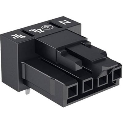 WAGO 890-804/011-000 Netstekker WINSTA MINI Bus, inbouw horizontaal Totaal aantal polen: 4 16 A Zwart 100 stuk(s)