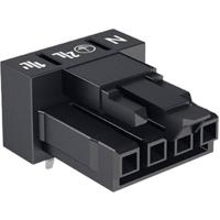 WAGO 890-804/011-000 Netstekker WINSTA MINI Bus, inbouw horizontaal Totaal aantal polen: 4 16 A Zwart 100 stuk(s) - thumbnail