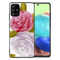 Samsung Galaxy A71 Bloemen Hoesje Roses - thumbnail