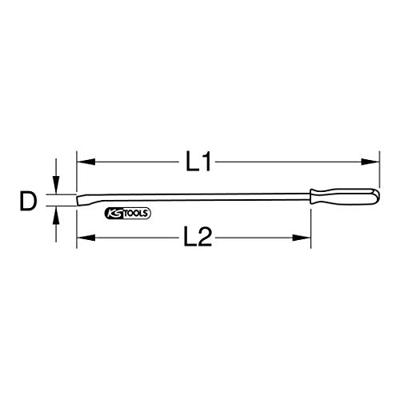 KS Tools 911.8101 Hendelijzer, 11 x 200 mm