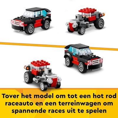 LEGO Creator 3-in-1 truck met helikopter 31146 - thumbnail