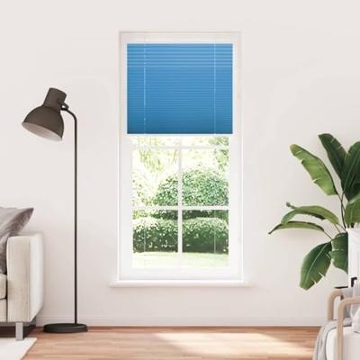 Pliss rolgordijn 90x200 cm stofbreedte 89,4 cm polyester blauw