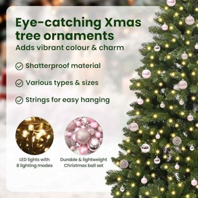 VidaXL Kunstkerstboom met 300 led groen 240 cm pvc en metaal