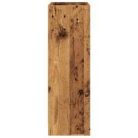 Boekenkast 60x24x76 cm bewerkt hout oud houtkleurig - thumbnail