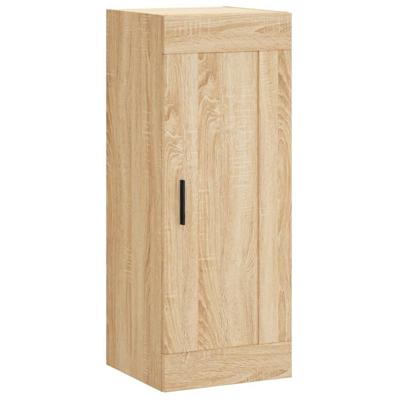 Wandkast 34,5x34x90 cm bewerkt hout sonoma eikenkleurig