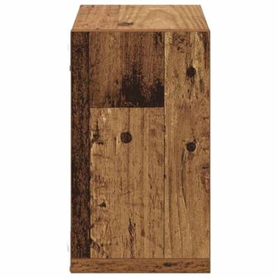Wandschappen met plank Wandgemonteerd Oudhout Bewerkt hout