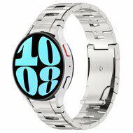 Titanium band met aansluitknop - Zilver - Samsung Galaxy Watch 4 Classic - 42mm & 46mm Titanium band met aansluitknop - Zilver - Samsung Galaxy Watch 4 Classic - 42mm & 46mm