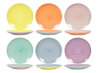 Cookinglife Dinerborden Pastel Harmony ø 26.5 cm - 6 Stuks