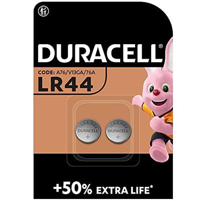 Battery Sales Europe Duracell alkaline lr44/a76/v13ga/76a 1.5v blister 2 stuks - thumbnail
