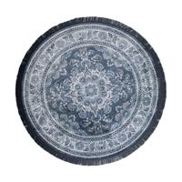 Dutchbone Rond Vloerkleed 'Bodega' 175cm, kleur Blue - thumbnail
