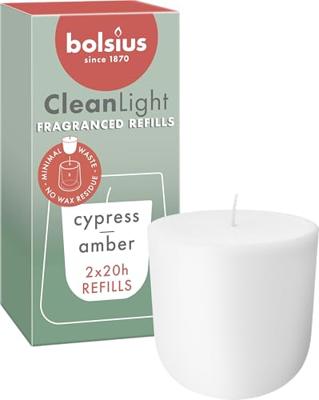 Bolsius cleanlight navulling Cypress & Amber - thumbnail