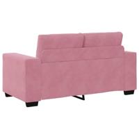 | Loveseat | met kussen Roze Fluweel - thumbnail