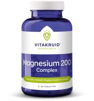 Vitakruid Magnesium 200 Complex Tauraat Malaat Bisglycinaat 90 - thumbnail