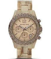 Horlogeband Michael Kors MK5648 Kunststof/Plastic Beige 20mm - thumbnail