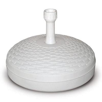 Parasolvoet Rotan-Look Wit