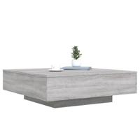 Salontafel met LED-verlichting 100x100x31 cm grijs sonoma eiken - thumbnail