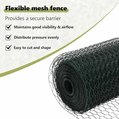 VidaXL Afrasteringspaal groen 10 x 0,6 m (25 mm gaas) staal en pvc