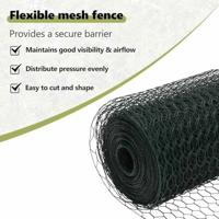 VidaXL Afrasteringspaal groen 10 x 1,2 m (13 mm gaas) staal en pvc - thumbnail