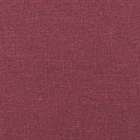 3-delige Loungeset met kussens stof wijnrood - thumbnail