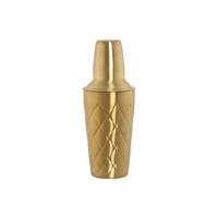 Cocktailshaker Home ESPRIT Gouden Roestvrij staal 9,5 x 9,5 x 22 cm - thumbnail