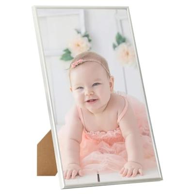VidaXL Fotolijsten 3 st voor tafel 10x15 cm mdf zilverkleurig