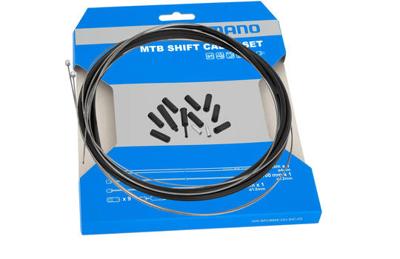 Shimano versnellingskabelset 3000 mm MTB zwart 4-delig Shimano versnellingskabelset 3000 mm MTB zwart 4-delig