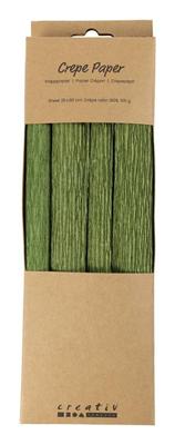 Creativ Company Crêpepapier, vel 25x60 cm, crêpe-verhouding: 180%, 105 gr, lime groen, 4 vel/ 1 doos