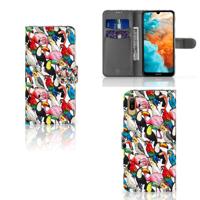 Huawei Y6 (2019) | Telefoonhoesje | Met pasjeshouder | Birds - thumbnail
