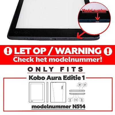 Lunso - Kobo Aura Edition 1 hoes (6 inch) - Vegan Saffiano Leren sleep cover - Vermeer Melkmeisje Lunso - Kobo Aura Edition 1 hoes (6 inch) - Vegan Saffiano Leren sleep cover - Vermeer Melkmeisje