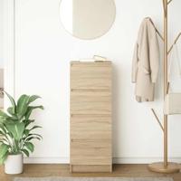 Dressoir 37,5x35x99 cm spaanplaat sonoma eikenkleurig - thumbnail