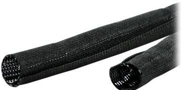 VALUE stoffen slang SNAP voor kabelbundeling, zwart, 2,5 m