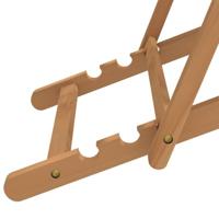 Ligstoel 56x105x96 cm teakhout blauw - thumbnail