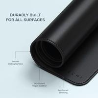 Satechi Vegan-lederen premium desk mat - Black - thumbnail