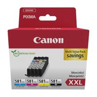 Canon inktcartridge CLI-581 XXL, 282 - 858 foto's, OEM 1998C007, 4 kleuren - thumbnail