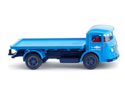 Wiking 047606 H0 Vrachtwagen Büssing 4500 vrachtwagen met platte laadbak voor zeevissen Wiking 047606 H0 Vrachtwagen Büssing 4500 vrachtwagen met platte laadbak voor zeevissen