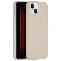 Accezz Liquid Silicone Backcover iPhone 15 Plus Telefoonhoesje Grijs - thumbnail