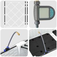 Tuin Bloempot 3 pcs Wit Staal - thumbnail